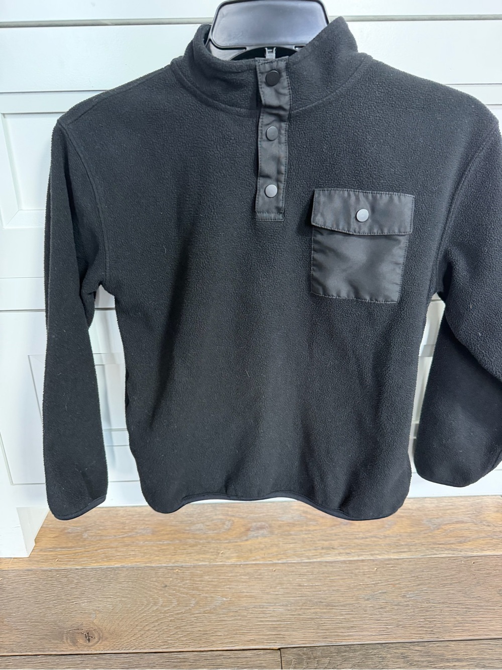 Old Navy Black Kid’s Quarter-Snap Fleece Pullover